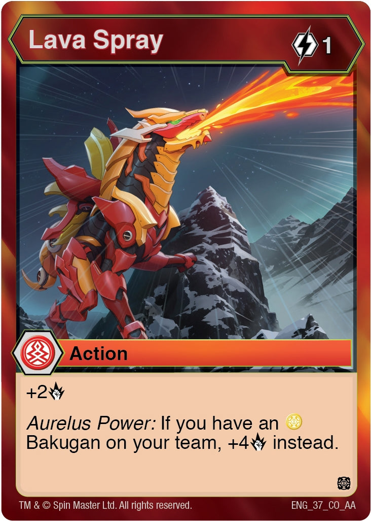 Lava Spray (37) [AA] - Bakugan TCG Single