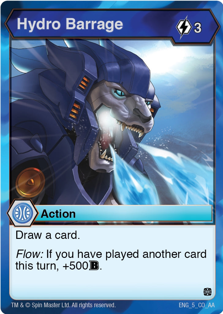 Hydro Barrage (5) [AA] - Bakugan TCG Single
