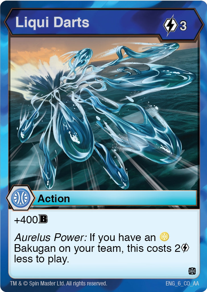 Liqui Darts (6) [AA] - Bakugan TCG Single