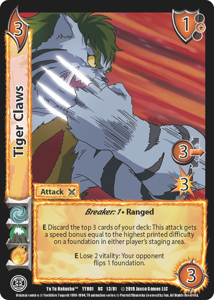 Tiger Claws (13) [YYH] - UniVersus Single