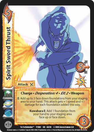 Spirit Sword Thrust (40) [YYH] - UniVersus Single