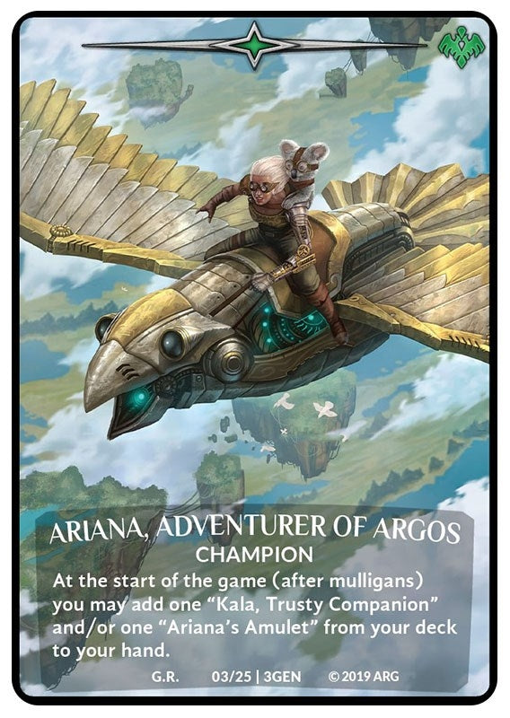 Ariana Adventurer of Argos (3) [GEN] - Argent Saga TCG Single