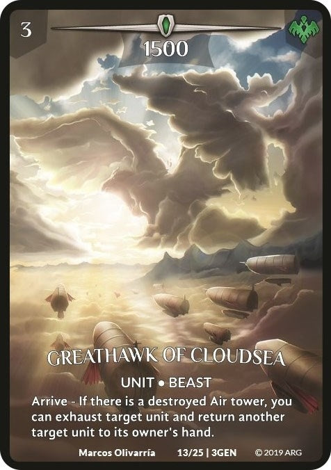 Greathawk of Cloudsea (13) [GEN] - Argent Saga TCG Single