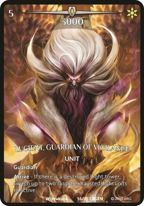 Lucient Guardian of Vigilance (16) [GEN] - Argent Saga TCG Single