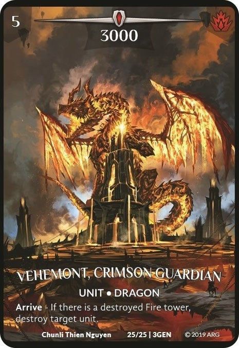Vehemont Crimson Guardian (25) [GEN] - Argent Saga TCG Single
