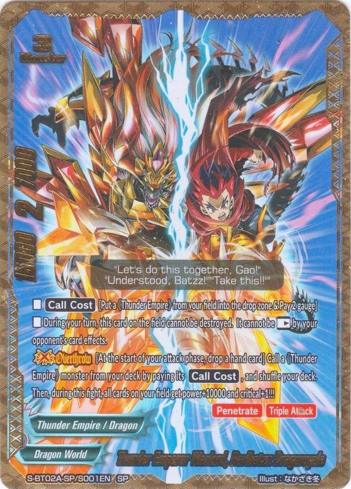 Thunder Emperor Warlord Barlbatzz Dragoroyale (SP) (2001) [S-BT02A] - Future Card BuddyFight Single