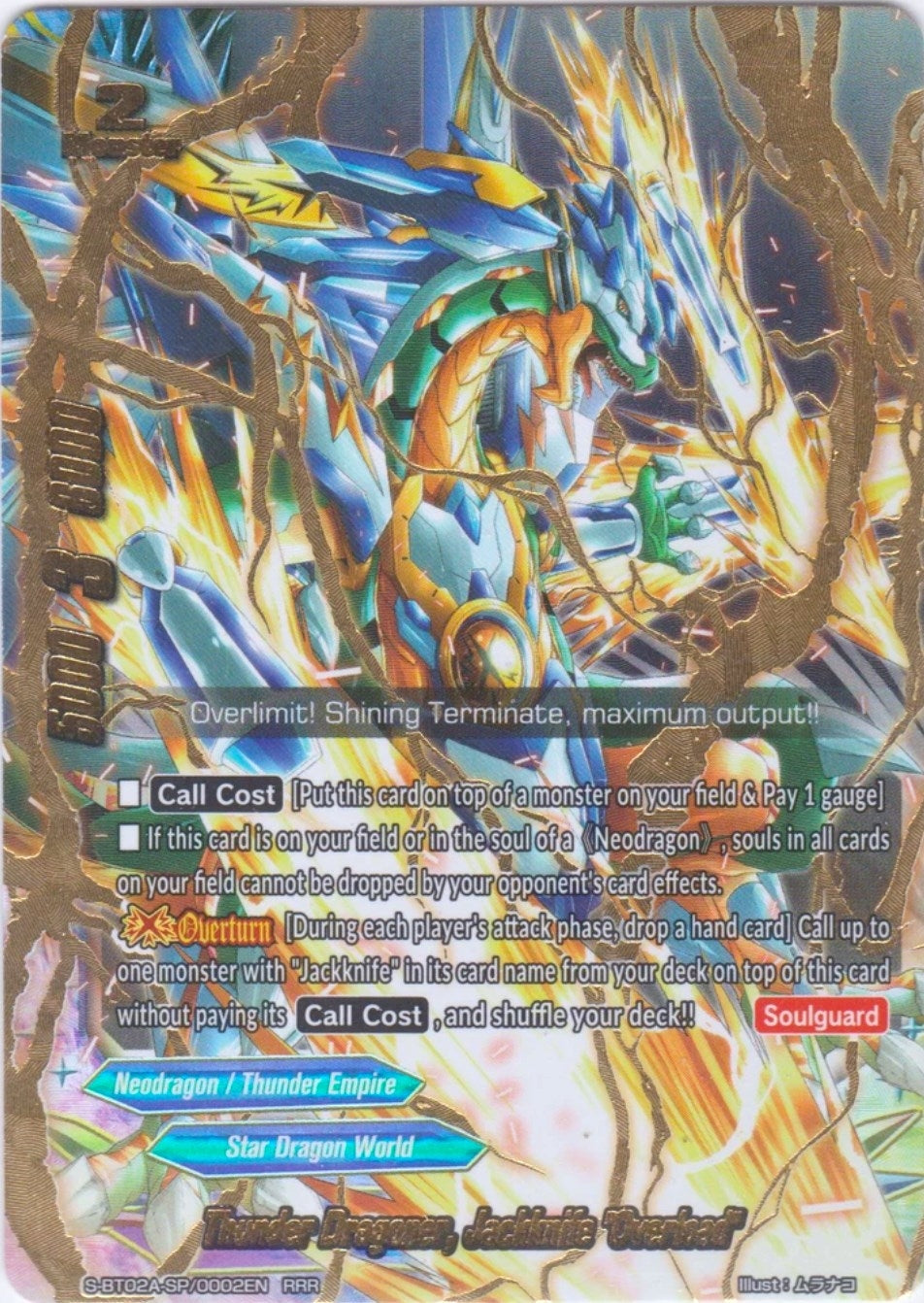 Thunder Dragoner Jackknife ’Overload’ (20002) [S-BT02A] - Future Card BuddyFight Single
