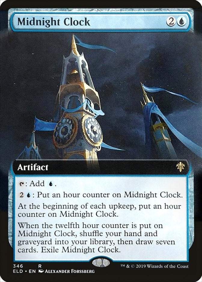 Midnight Clock (Extended Art) (346) [ELD] - MTG Single