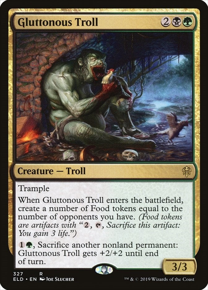 Gluttonous Troll (327) [ELD] - MTG Single