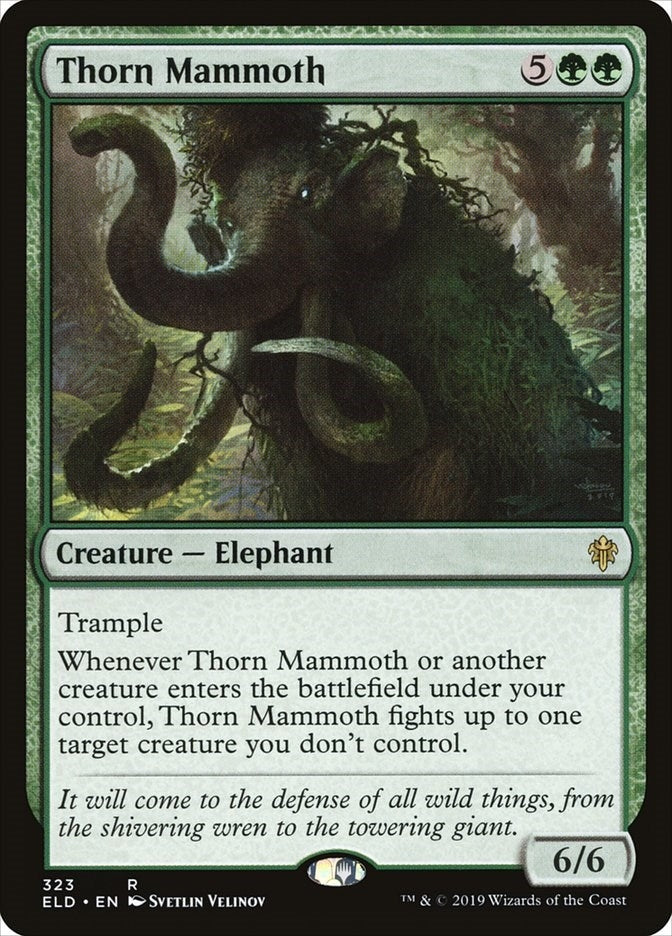Thorn Mammoth (323) [ELD] - MTG Single