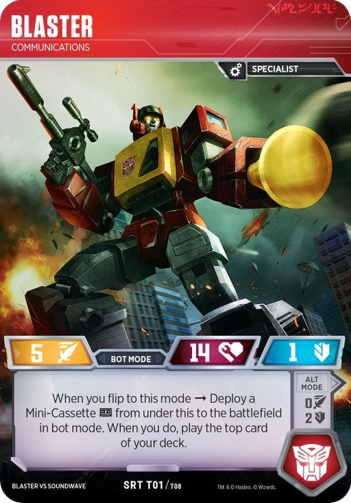 Blaster - Communications (108) [BvS] - Transformers TCG Single