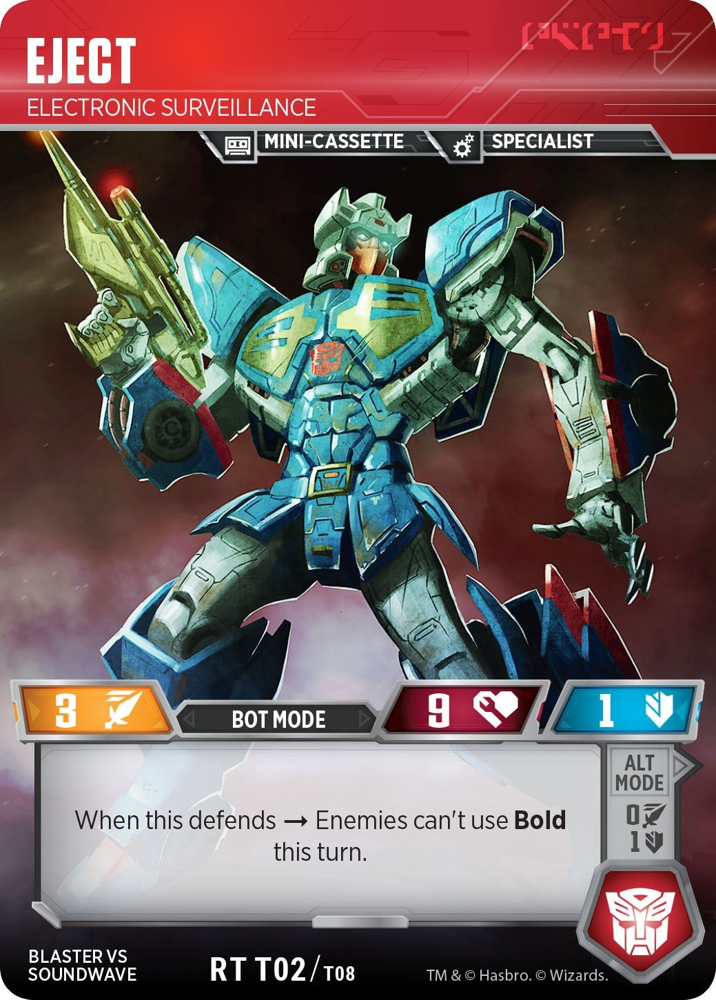 Eject - Electronic Surveillance (208) [BvS] - Transformers TCG Single