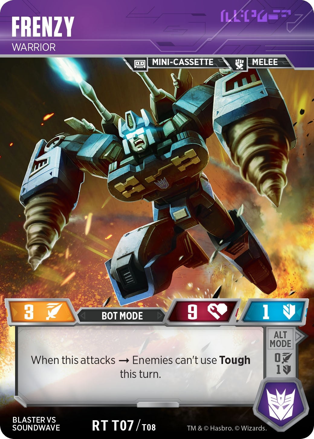 Frenzy - Warrior (708) [BvS] - Transformers TCG Single