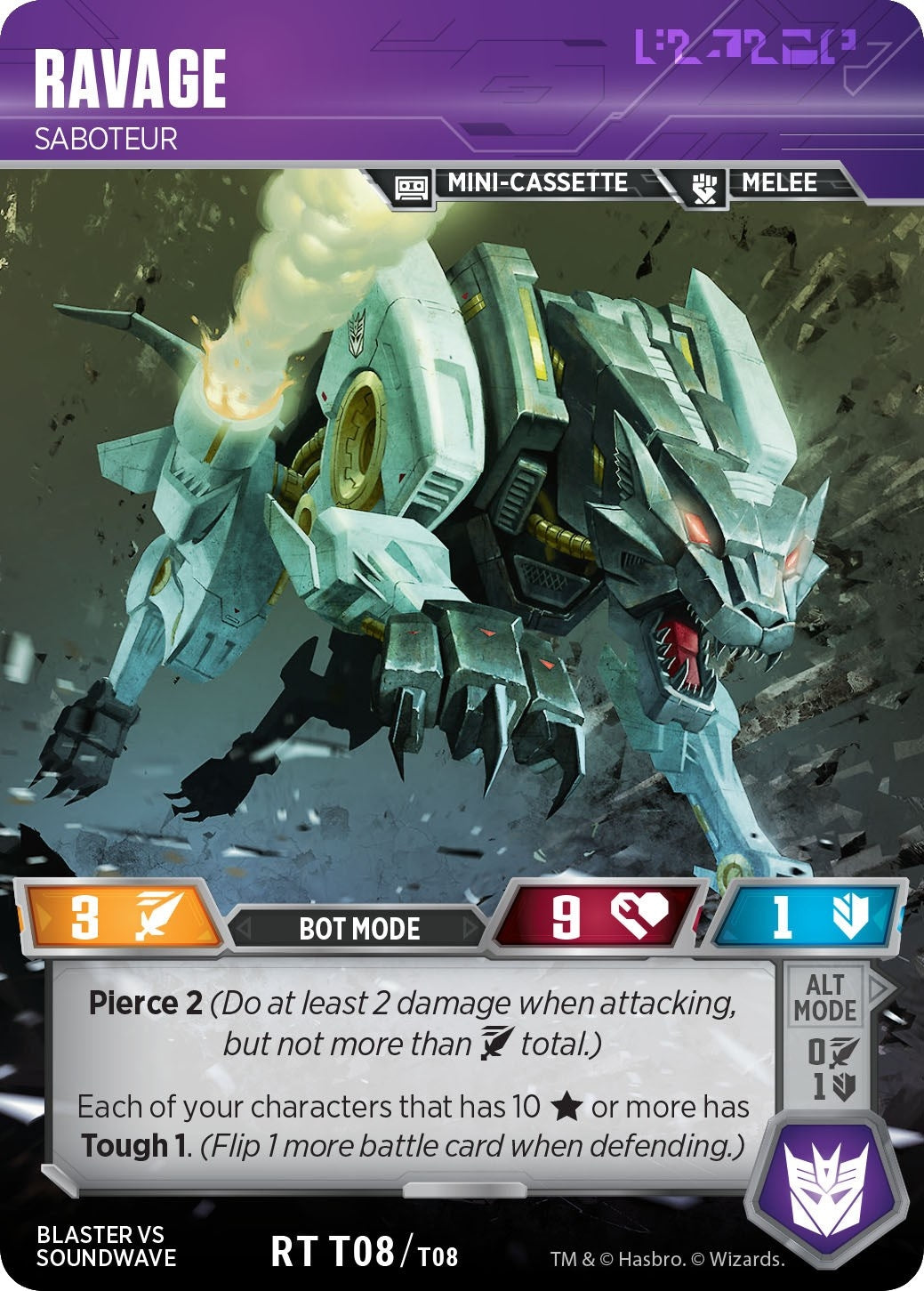 Ravage - Saboteur (808) [BvS] - Transformers TCG Single