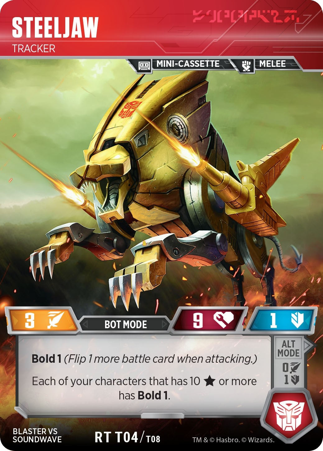 Steeljaw - Tracker (408) [BvS] - Transformers TCG Single