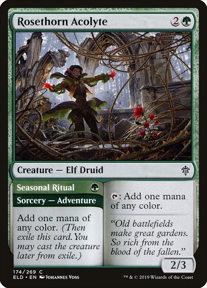 Rosethorn Acolyte (174) [ELD] - MTG Single