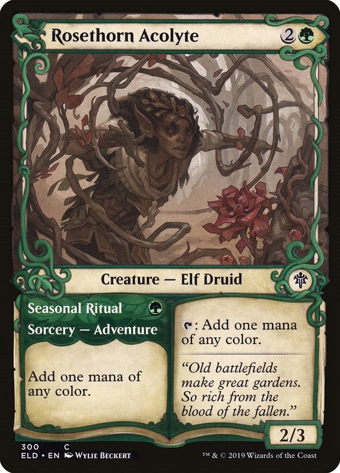 Rosethorn Acolyte (Showcase) (300) [ELD] - MTG Single