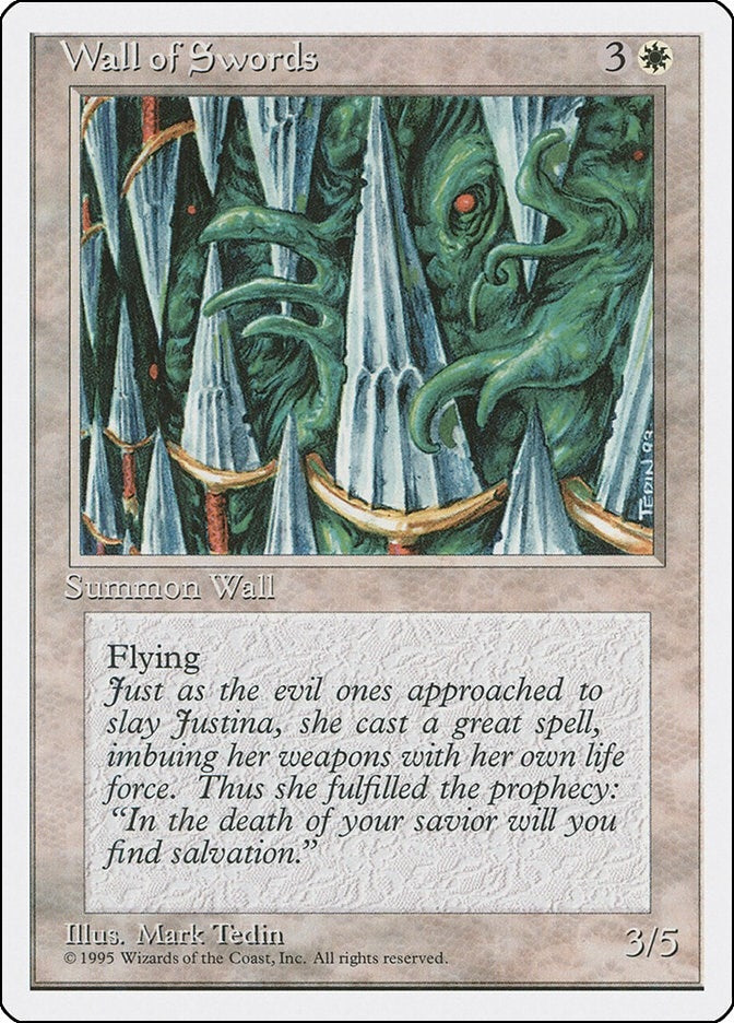 Wall of Swords [4ED] - MTG Single
