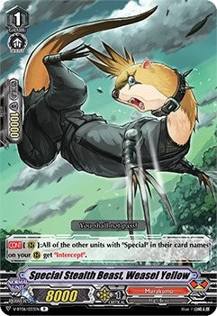 Special Stealth Beast Weasel Yellow (6033) [V-BT06] - Cardfight Vanguard Single