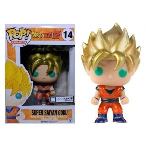 Dragon Ball Z: Super Saiyan Goku (Metallic) (Lootcrate Exclusive) (14) [POP!] - Funko Sealed