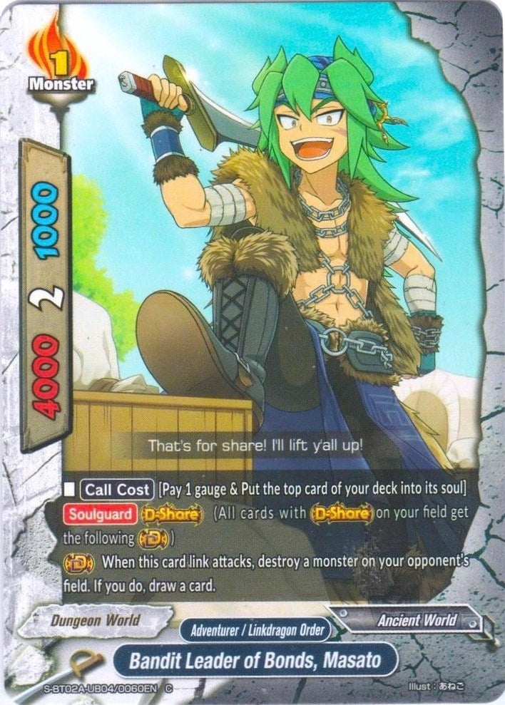 Bandit Leader of Bonds Masato (2040060) [S-BT02A] - Future Card BuddyFight Single