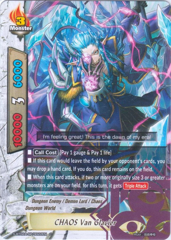 CHAOS Van Glacier (20022) [S-BT02A] - Future Card BuddyFight Single