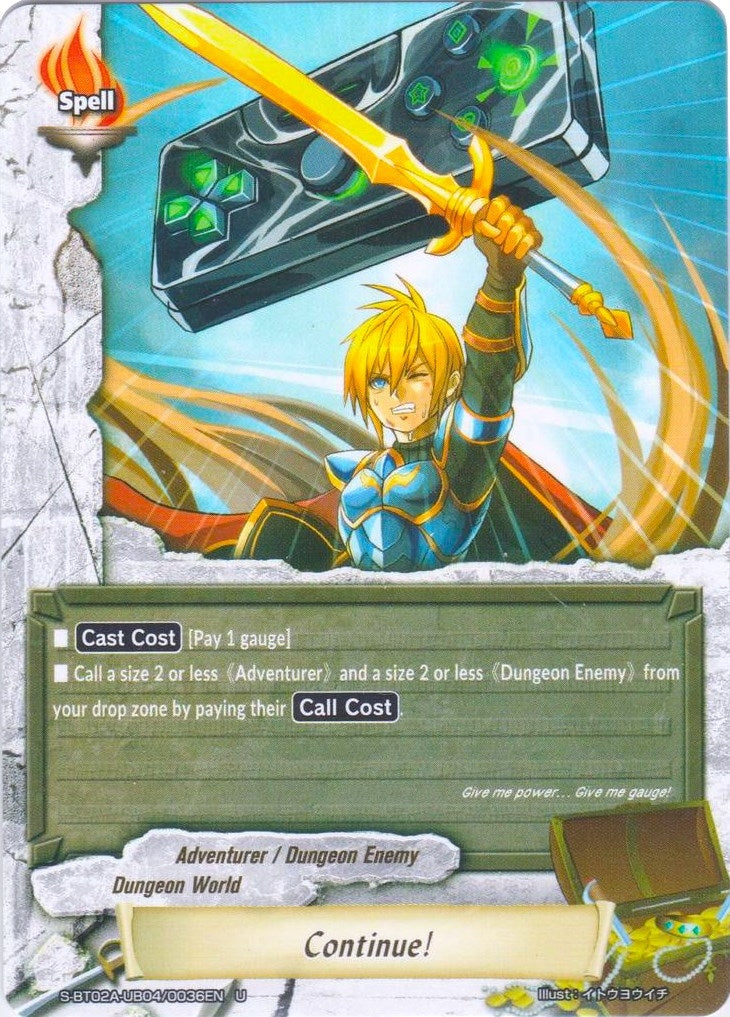Continue! (2040036) [S-BT02A] - Future Card BuddyFight Single