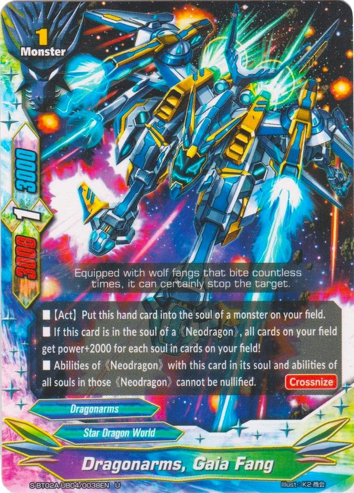 Dragonarms Gaia Fang (2040038) [S-BT02A] - Future Card BuddyFight Single