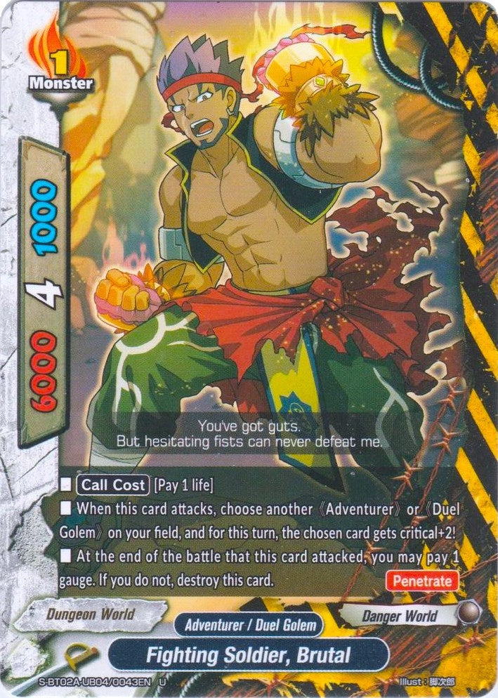 Fighting Soldier Brutal (2040043) [S-BT02A] - Future Card BuddyFight Single