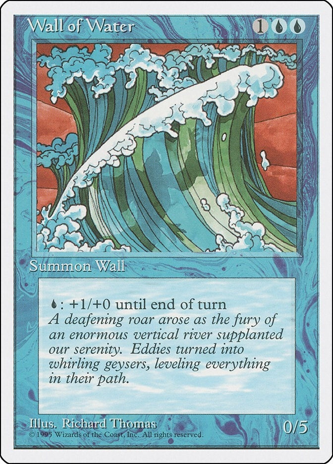 Wall of Water [4ED] - MTG Single