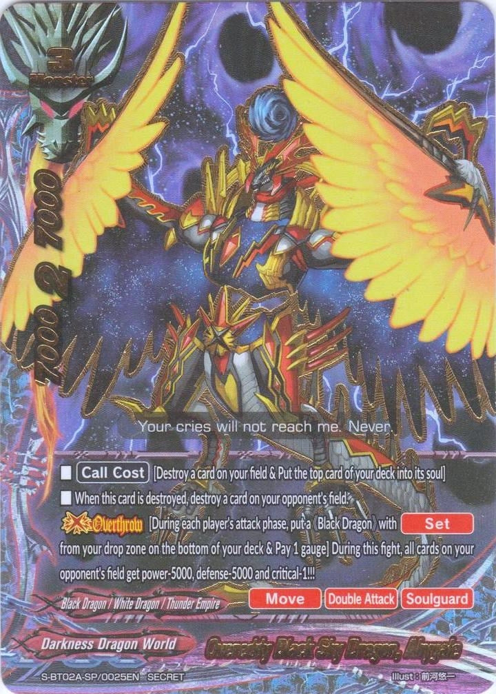 Overeddy Black Sky Dragon Abygale (20025) [S-BT02A] - Future Card BuddyFight Single