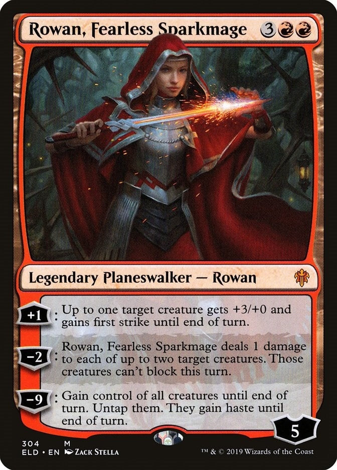 Rowan Fearless Sparkmage (304) [ELD] - MTG Single