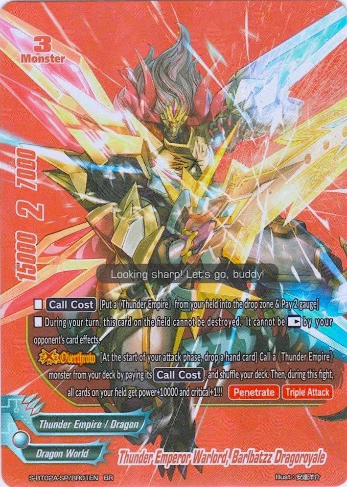 Thunder Emperor Warlord Barlbatzz Dragoroyale (BR) (201) [S-BT02A] - Future Card BuddyFight Single