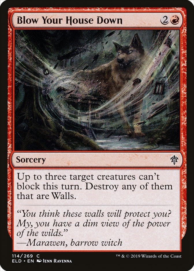 Blow Your House Down (114) [ELD] - MTG Single