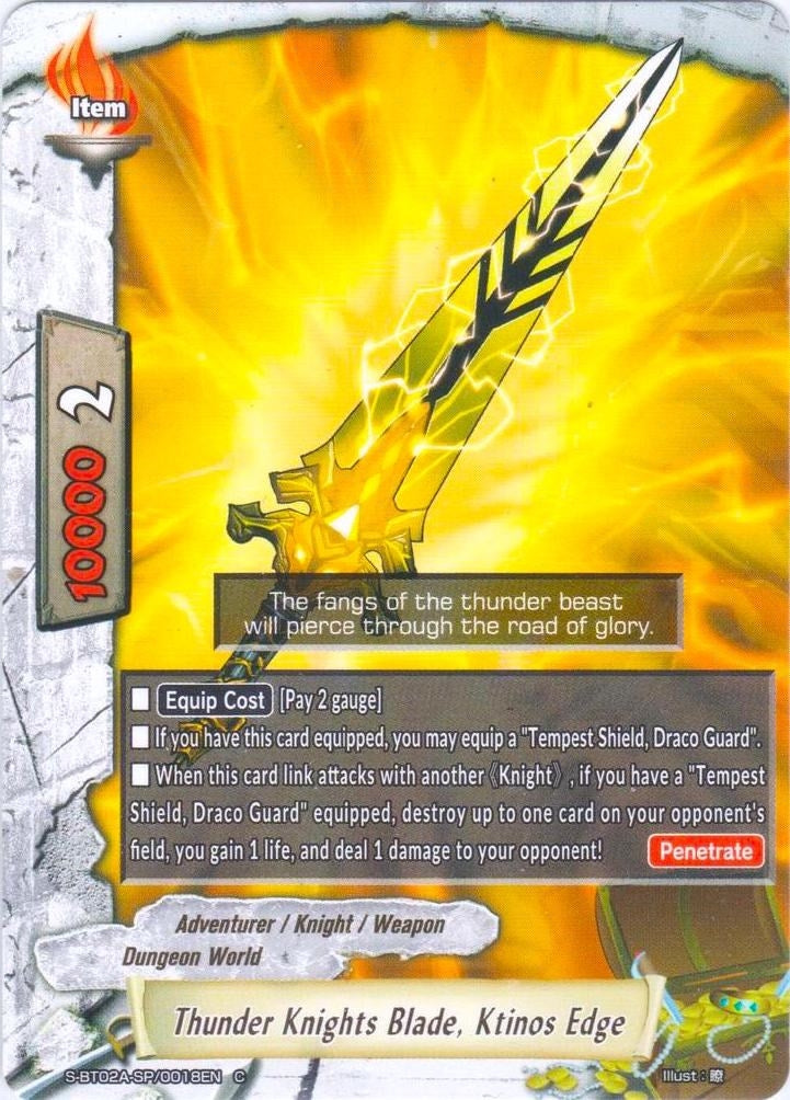 Thunder Knights Blade Ktinos Edge (20018) [S-BT02A] - Future Card BuddyFight Single