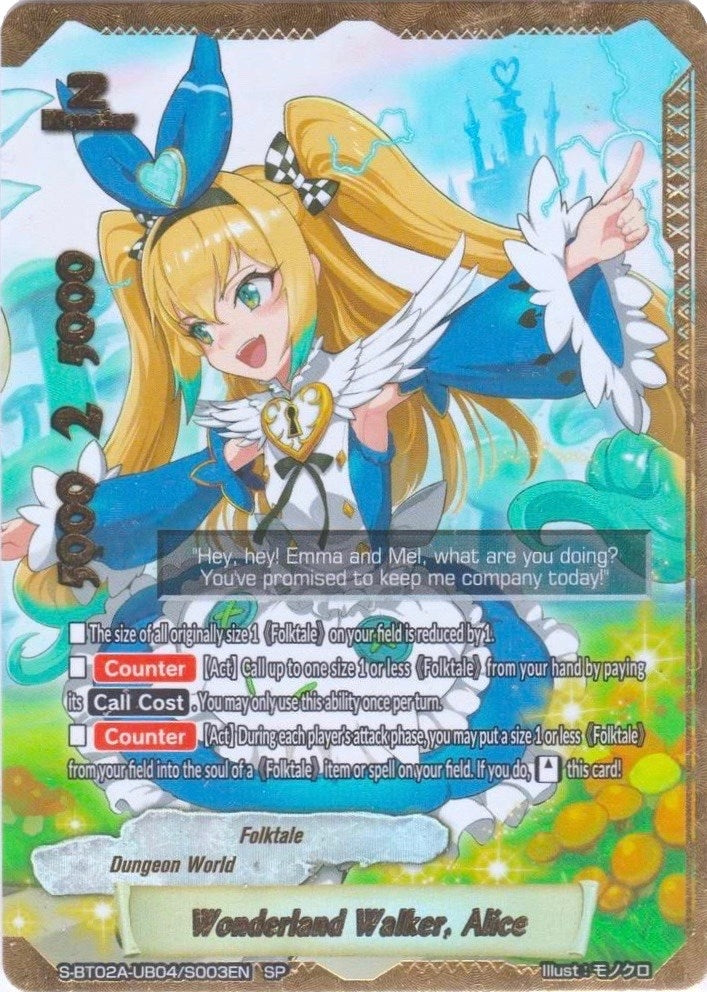 Wonderland Walker Alice (SP) (204003) [S-BT02A] - Future Card BuddyFight Single