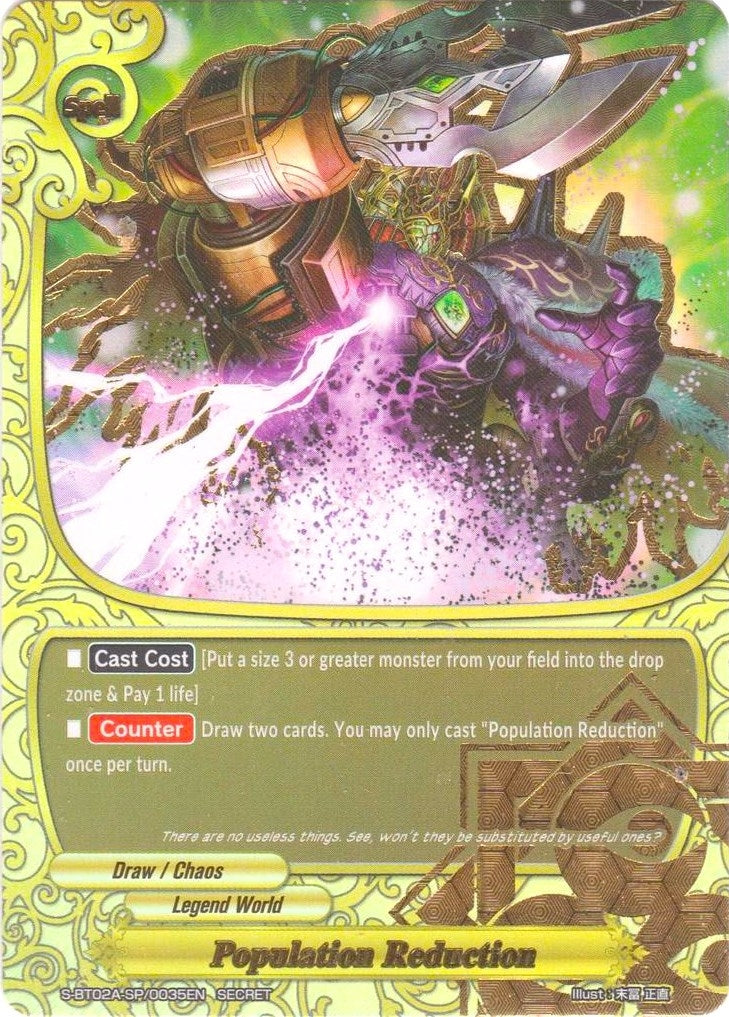 Population Reduction (20035) [S-BT02A] - Future Card BuddyFight Single
