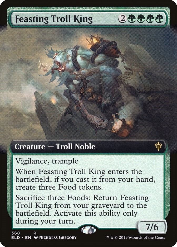 Feasting Troll King (Extended Art) (368) [ELD] - MTG Single