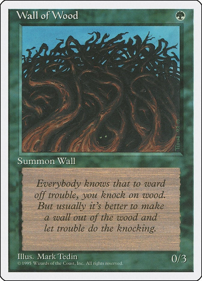 Wall of Wood [4ED] - MTG Single