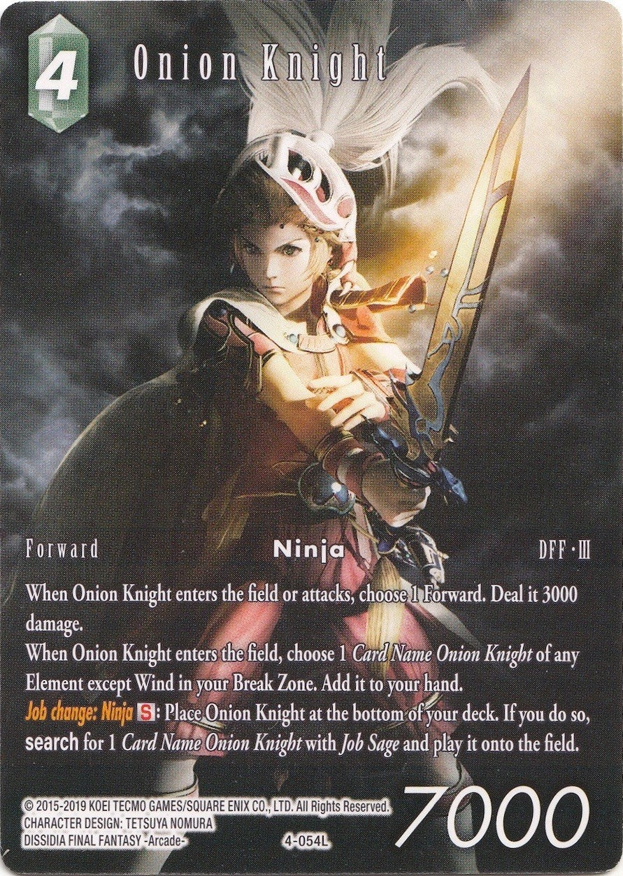 Onion Knight - 4-054L (Full Art) (4) [DEC] - Final Fantasy TCG Single