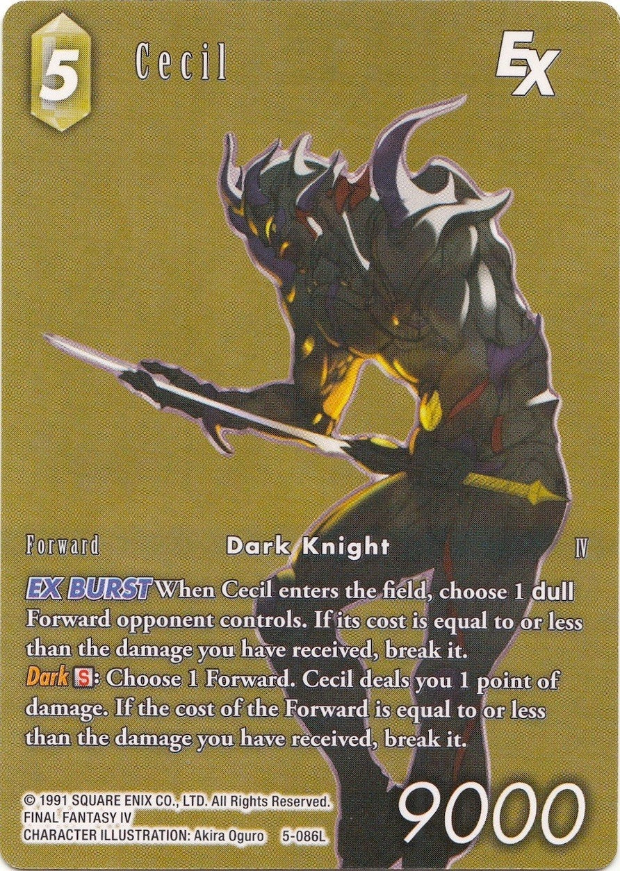 Cecil EX - 5-086L (Full Art) (5) [DEC] - Final Fantasy TCG Single