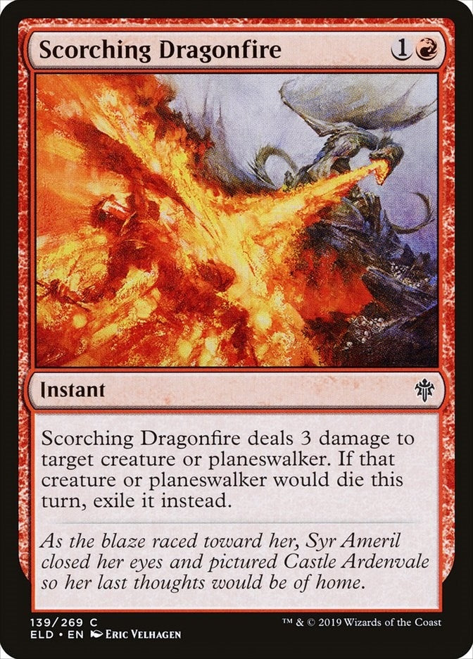Scorching Dragonfire (139) [ELD] - MTG Single