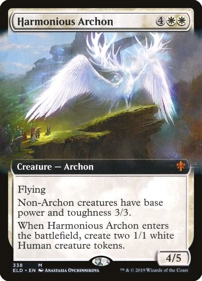 Harmonious Archon (Extended Art) (338) [ELD] - MTG Single