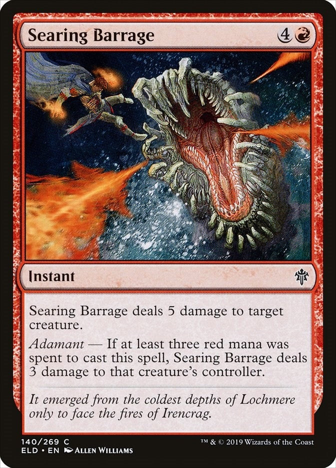 Searing Barrage (140) [ELD] - MTG Single