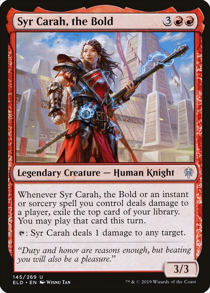 Syr Carah the Bold (145) [ELD] - MTG Single