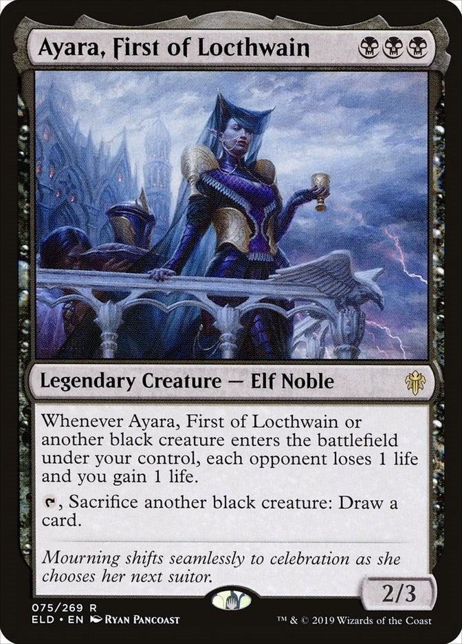 Ayara First of Locthwain (75) [ELD] - MTG Single