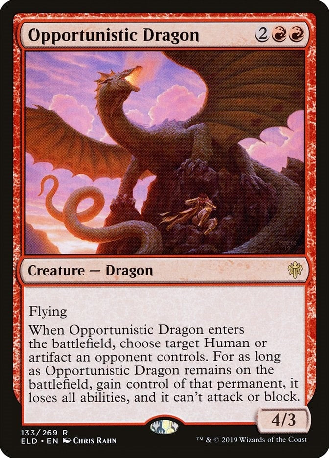 Opportunistic Dragon (133) [ELD] - MTG Single