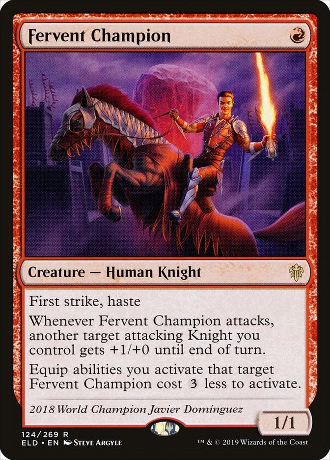 Fervent Champion (124) [ELD] - MTG Single