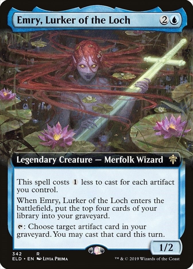 Emry Lurker of the Loch (Extended Art) (342) [ELD] - MTG Single