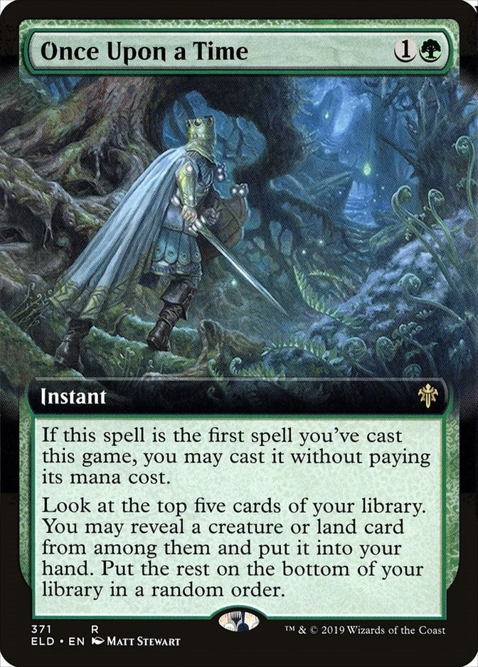 Once Upon a Time (Extended Art) (371) [ELD] - MTG Single